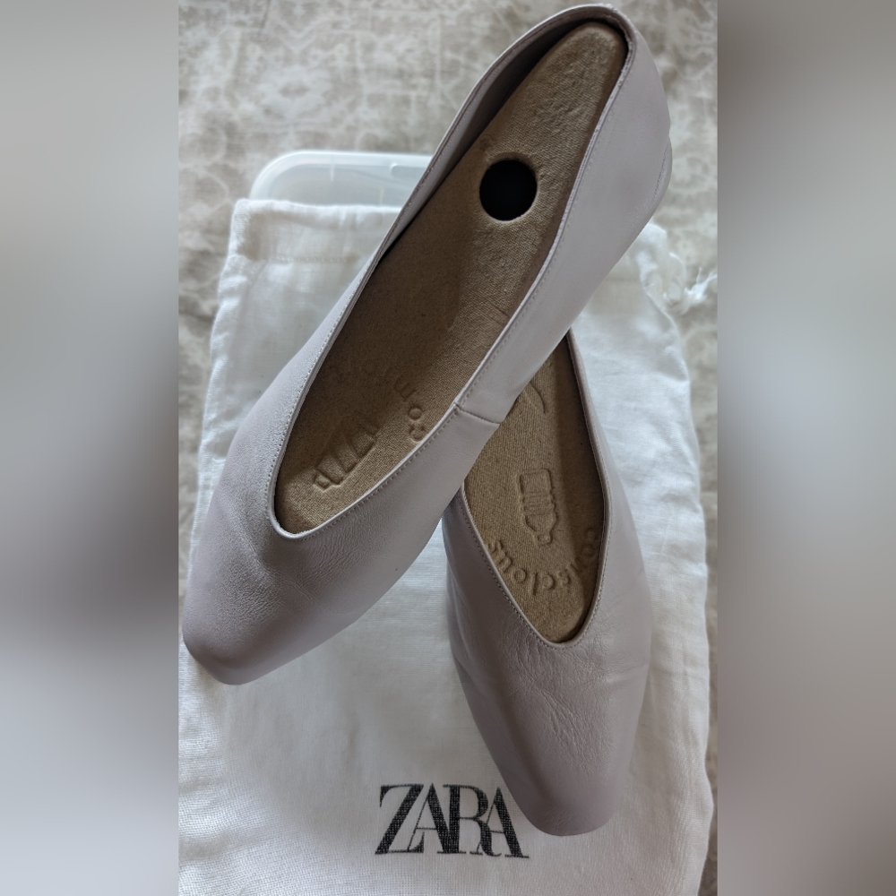 Zara Women's Ballet Flats in Light Lavender